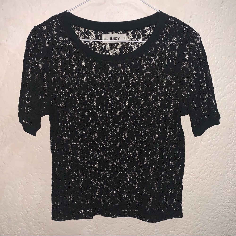 Juicy - Black Lace Top